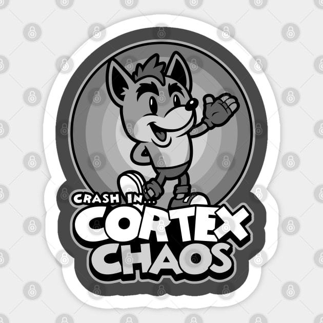 Cortex Chaos Sticker by harebrained